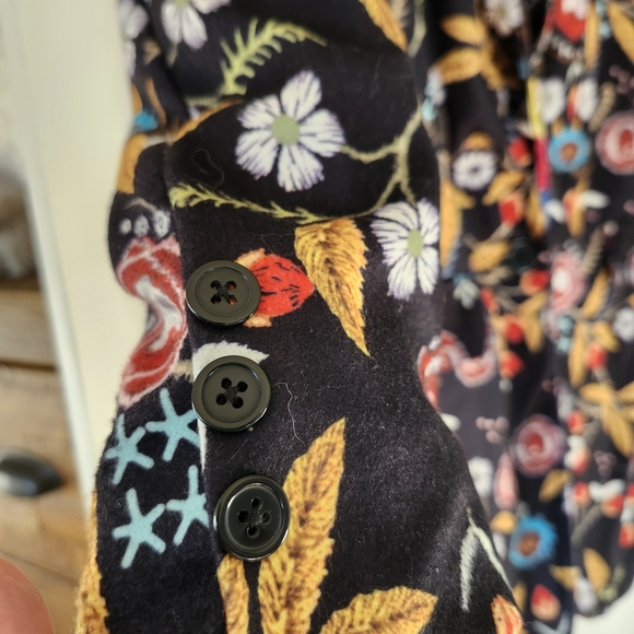 OrderPlus Women’s Floral Jacket Coat Sz M Fall Business Casual Lightweight Layer - Picture 11 of 15